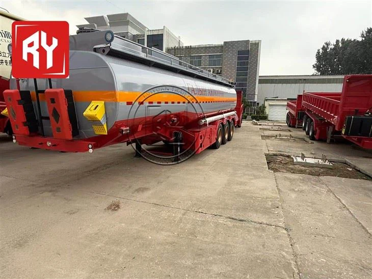 RUIYUAN Semi-trailer Transportation Of Oil/fuel/diesel/petrol/crude Oil/water/milk suppliers